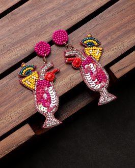 Women Multi Color Contemporary handcrafted Earrings