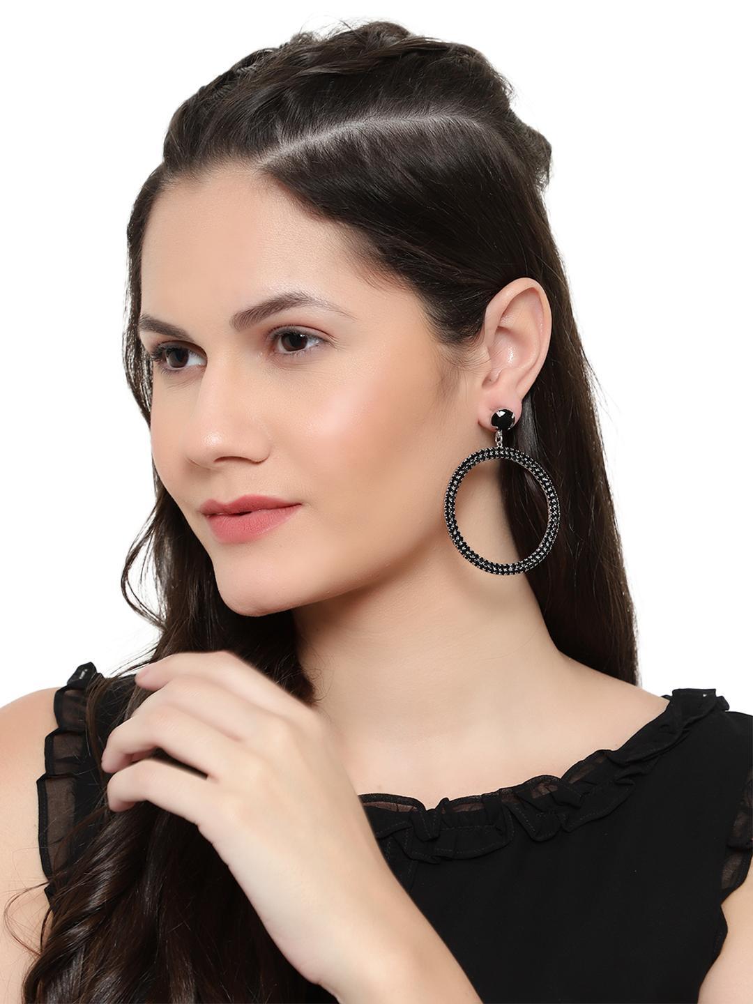 Buy Black Earrings for Women by Fabula Online | Ajio.com