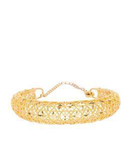 Gold-Toned Alloy Gold-Plated Bangle-Style Bracelet
