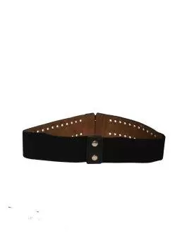 Women Black & Gold-Toned Embellished Belt