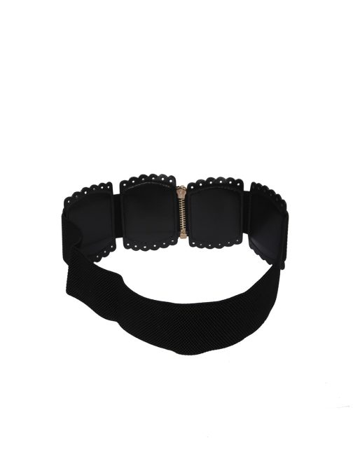 Women Black Solid Belt - Image 2