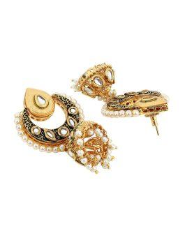 Gold-Toned Dome Shaped Jhumkas