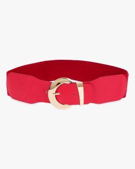 Women Red Wide Belt