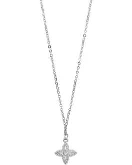 Mali Fionna Silver-Plated Stone-Studded Pendant With Chain