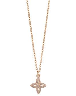 Mali Fionna Gold Plated Stone Studded Chain With Pendant
