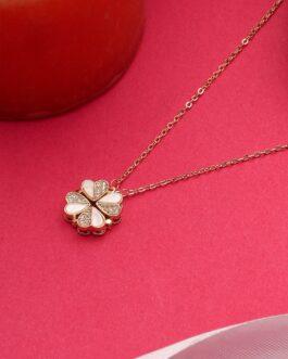 Mali Fionna Gold-Plated Magnetic Floral Necklace