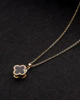 Mali Fionna Gold-Plated Stone Studded Pendant With Chain