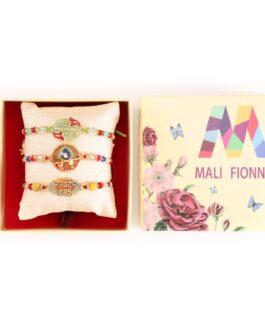 Mali Fionna Set Of 3 Thread Rakhis