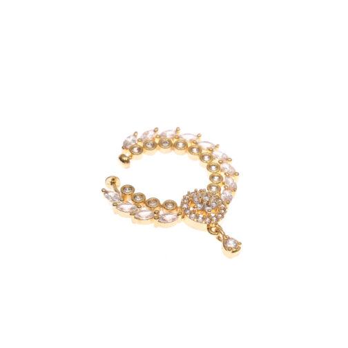 Mali Fionna Gold-Plated Cubic Zirconia Septum Nosepin - Image 4